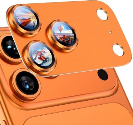 Uyiton iPhone 17 Pro Max Camera Lens Protector – Sapphire & Aluminum Alloy 9H Hardness, Case-Friendly Scratch & Drop-Resistant Cover